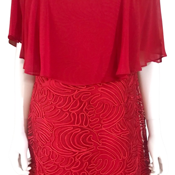 Miss Kim Red Cocktail Dress - Picture 7 of 8